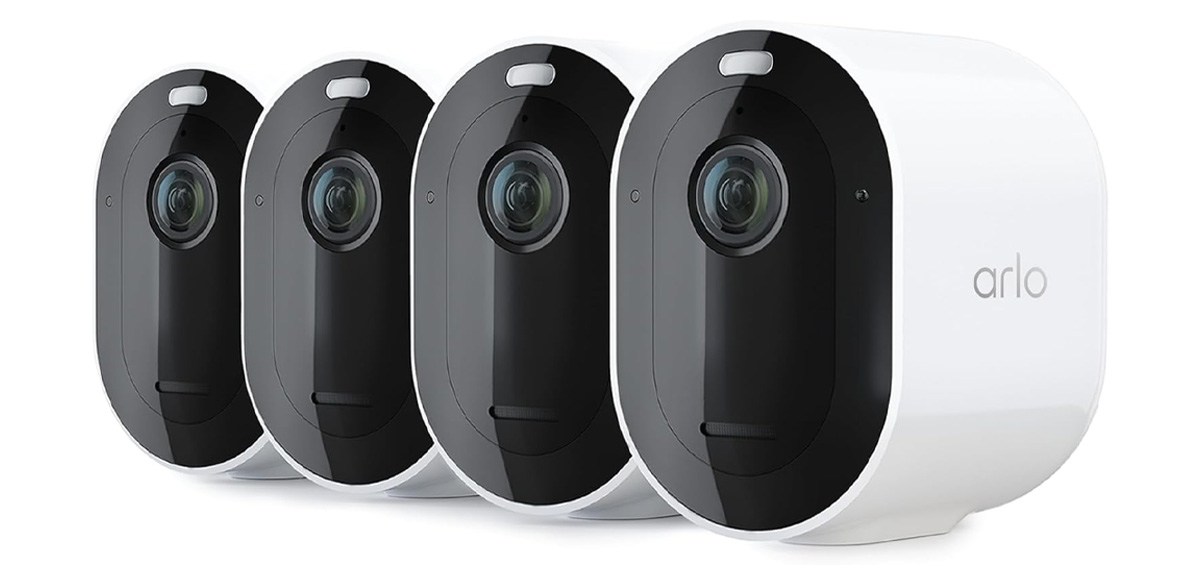 Arlo Pro 5S Spotlight Security Camera 2K HDR 4-pack