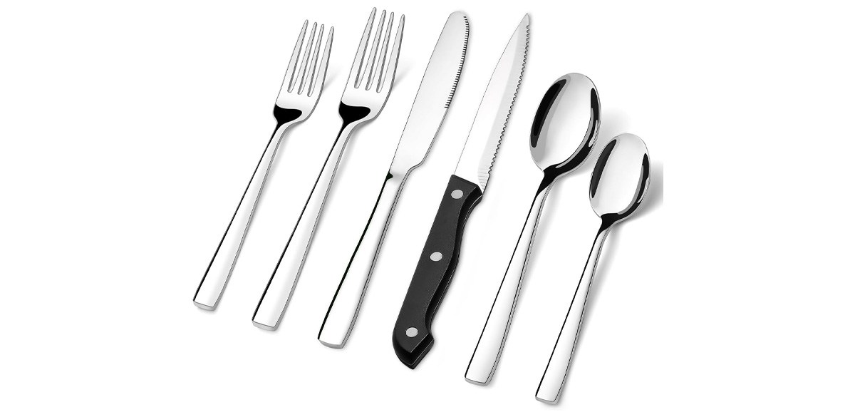 Hiware 48-Piece Silverware Set