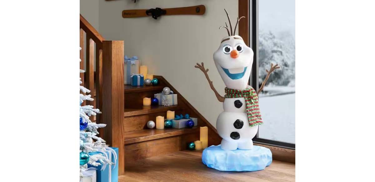 Disney 4 ft. Animated LED Holiday Olaf A7