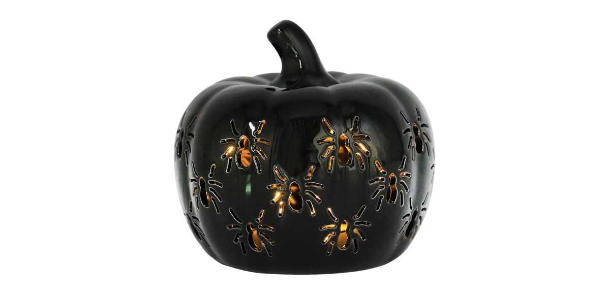 Small Black Pumpkin Tabletop Décor by Ashland