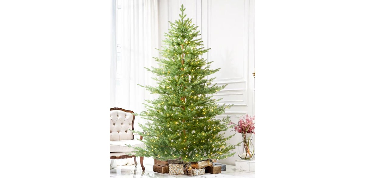 AMERZEST Lighted Artificial Christmas Tree