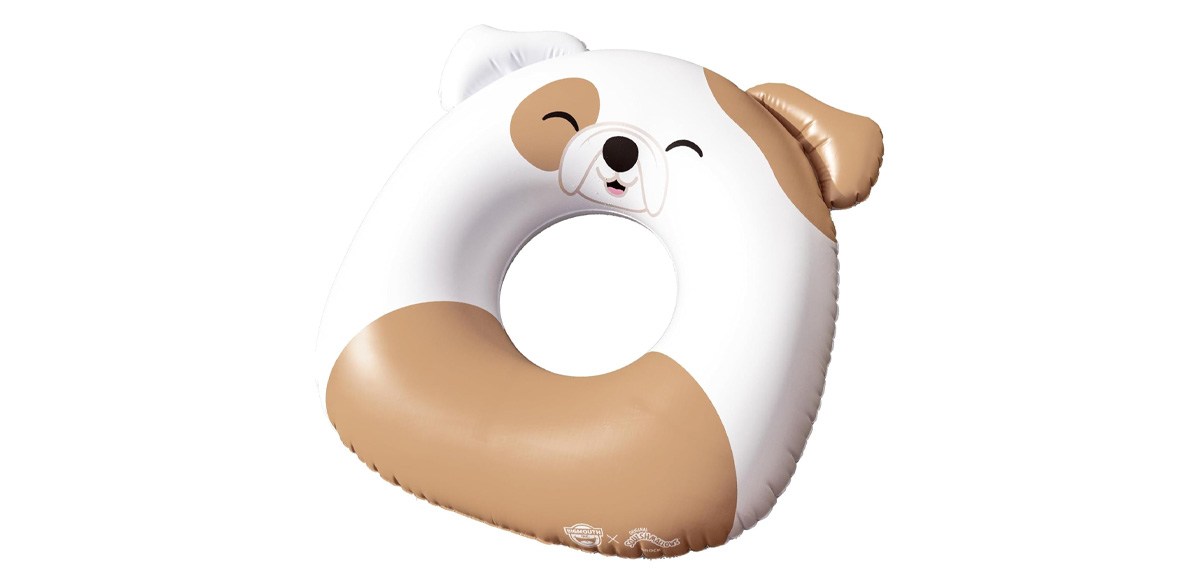 BigMouth x Squishmallows Squishmallows Brock The Bulldog 36-Inch Ring Pool Float