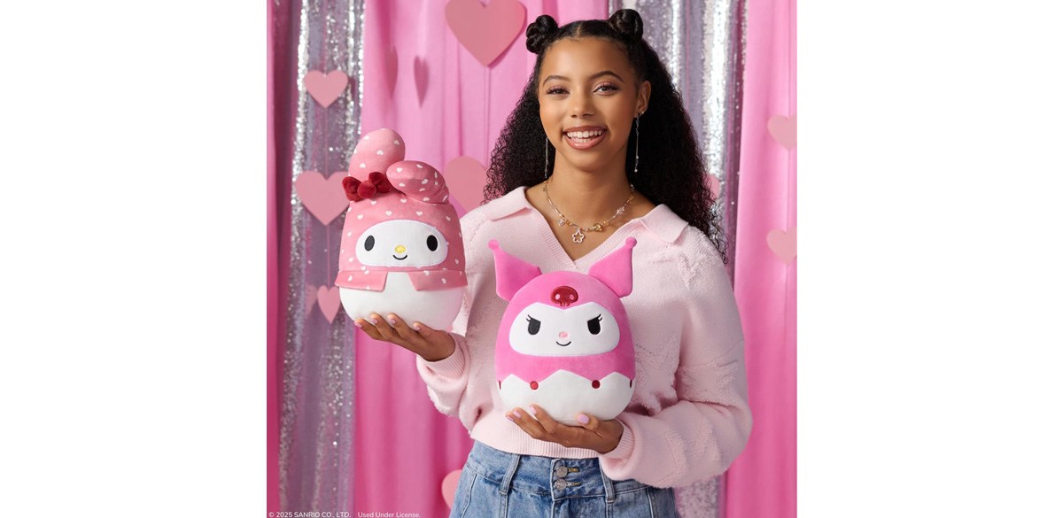 Squishmallows Original Sanrio 8in Kuromi + 8in My Melody