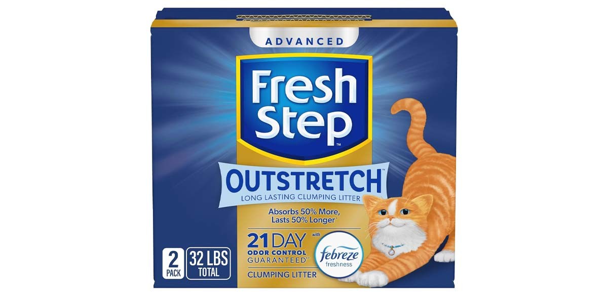 Fresh Step Outstretch Advanced Long Lasting Clumping Litter with Febreze Freshness