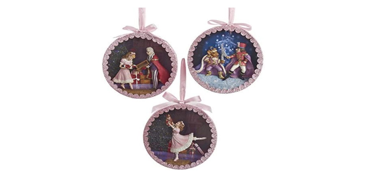 Kurt Adler 5 inch Nutcracker Suite Shadow Box Ornaments