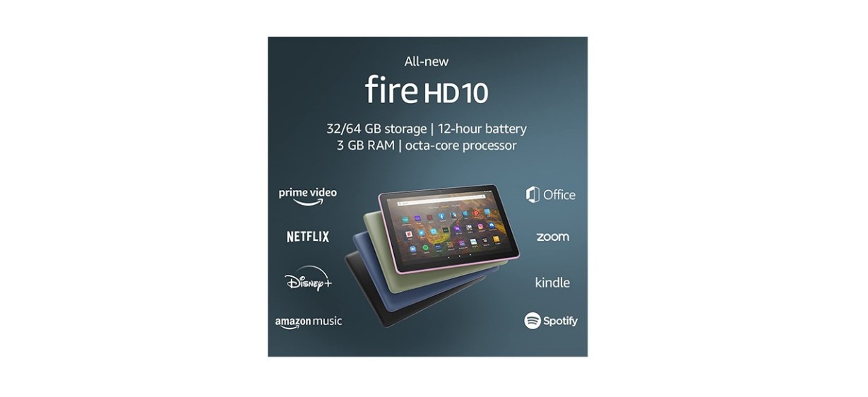 All-new Fire HD 10 tablet, 10.1-inch, 1080p Full HD, 32 GB, latest model (2021 release)