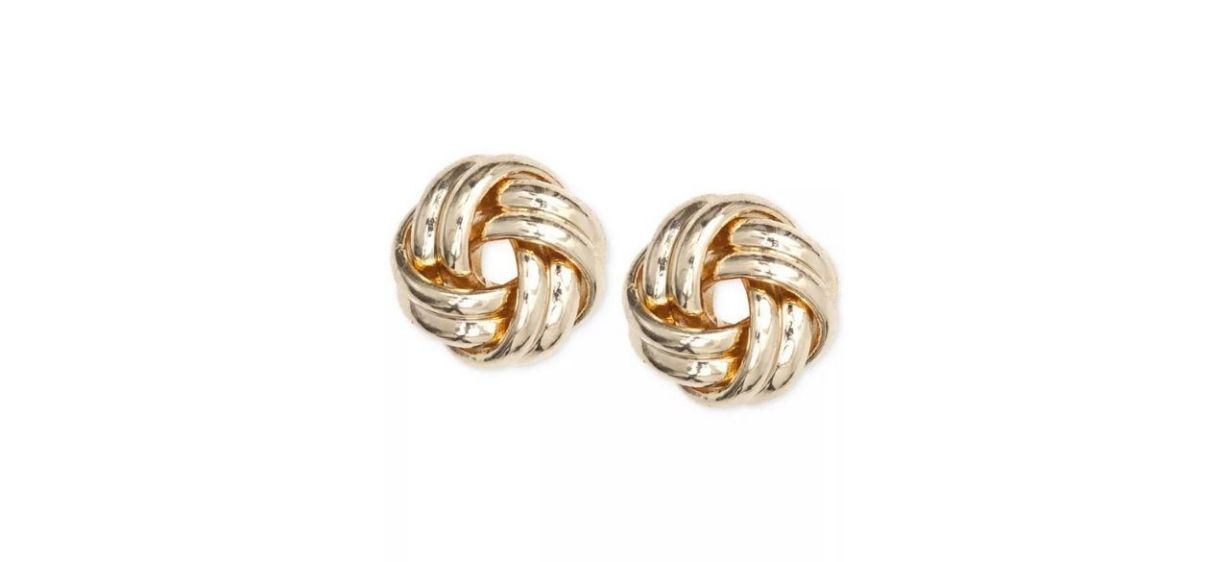 Anne Klein Knot Stud Earrings