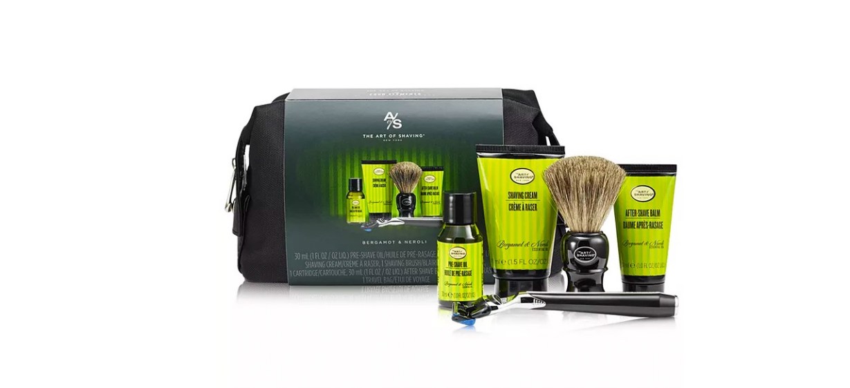 Art of Shaving The Mens 6-Pc. Travel Kit with Morris Park Razor, Bergamot and Neroli