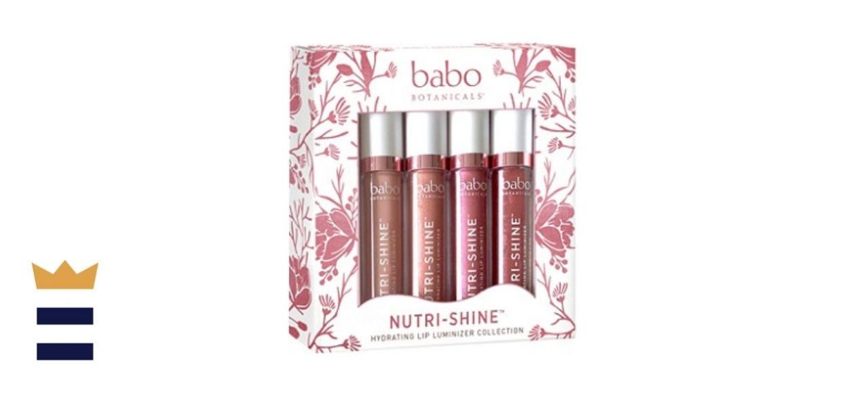Babo Botanicals Nutri-Shine Hydrating Luminizer Vegan Lip Gloss 4-Piece Set