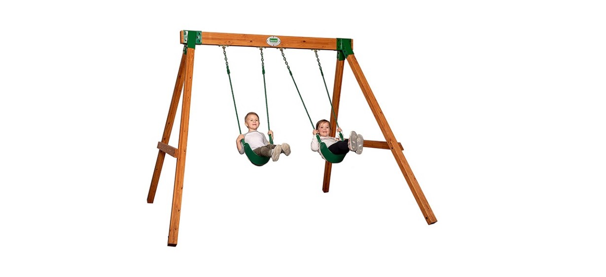 Backyard Discovery Heavy Duty Durango Wooden Swing Set