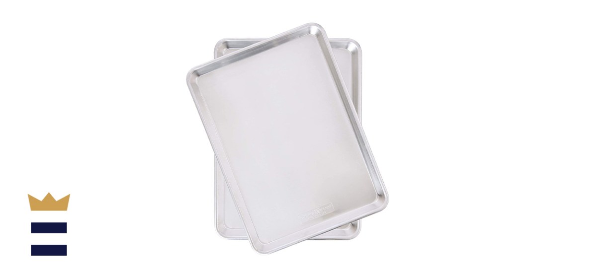 Nordic Ware Natural Aluminum Commercial Baker's Half Sheet, 2-Pack, Silver