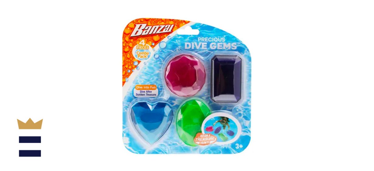 Banzai 4 Piece Water/Pool Toy Dive Set Dive Gems