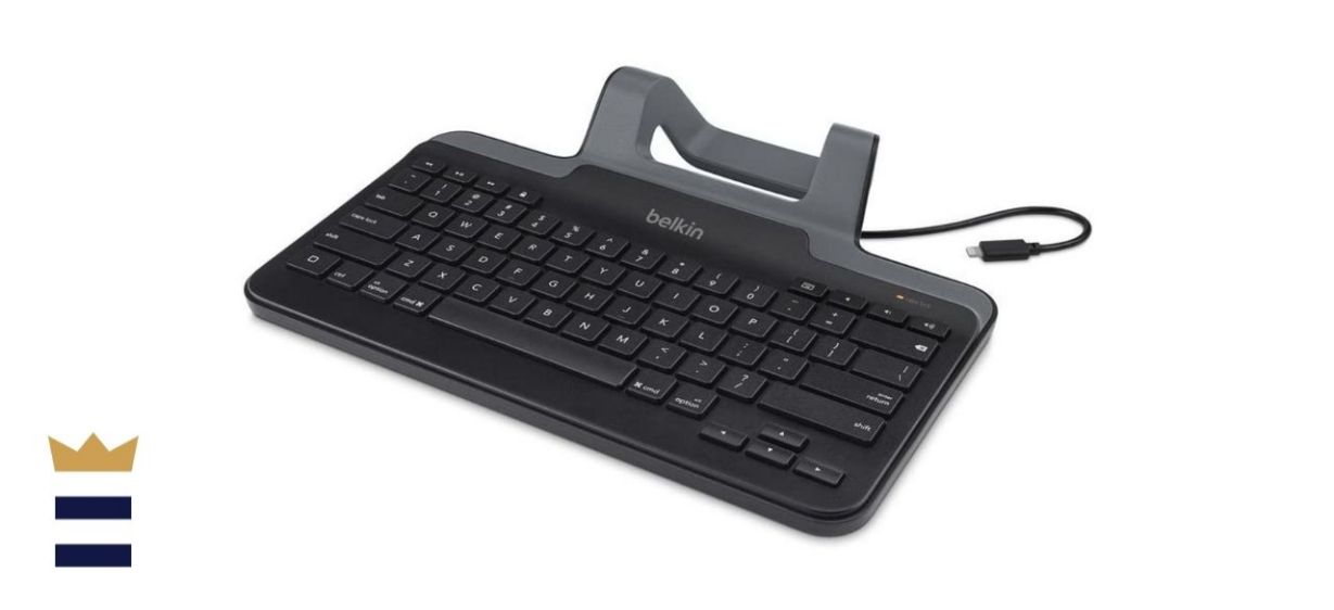 Belkin B2B130 Apple MFi Certified Wired Tablet Keyboard with Stand