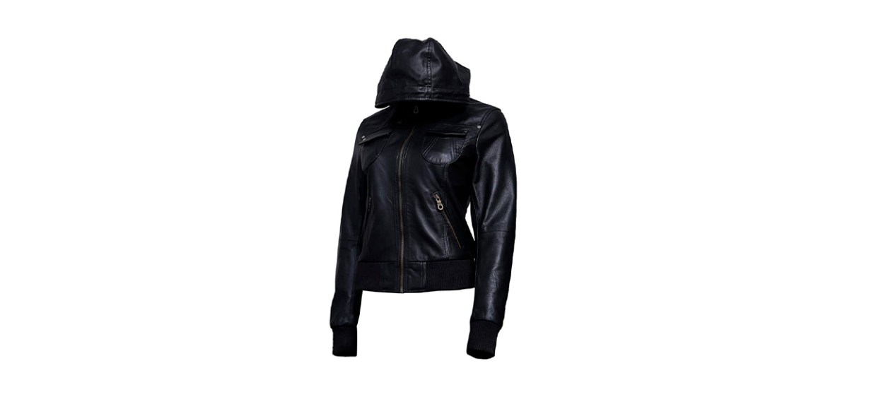 Best Artistry Womens Genuine Lambskin Leather Motorcycle Jacket