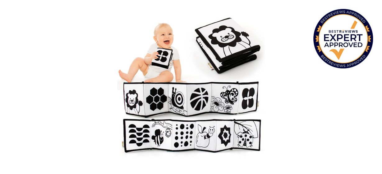 Best Black and White Tummy Time Folding Book
