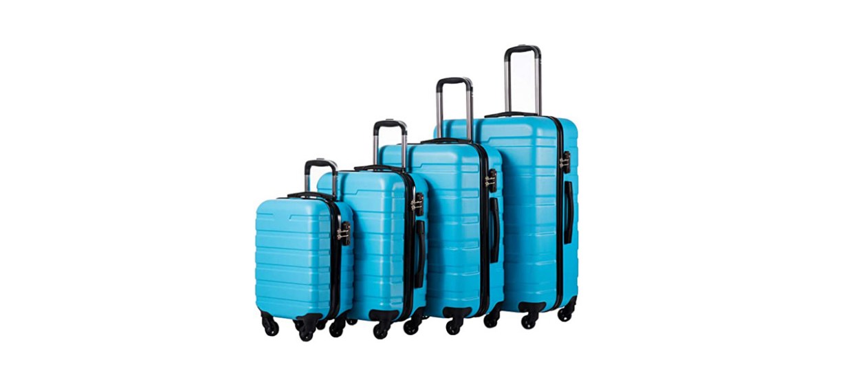 COOLIFE Luggage 4 Piece Set Suitcase Spinner Hardshell Familiy Set