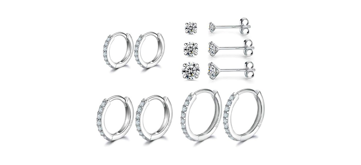 Best Dlihc Sterling Silver Earrings Set