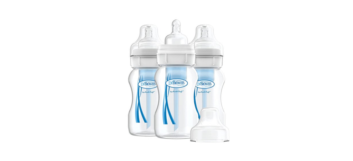Dr. Brown's Natural Flow Wide-Necked Anti-Colic Baby Bottles