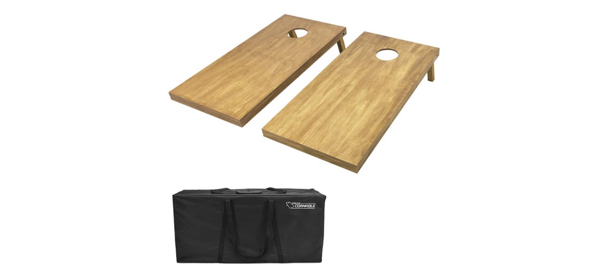 Best GoSports Regulation-Size Wooden Cornhole Boards Set