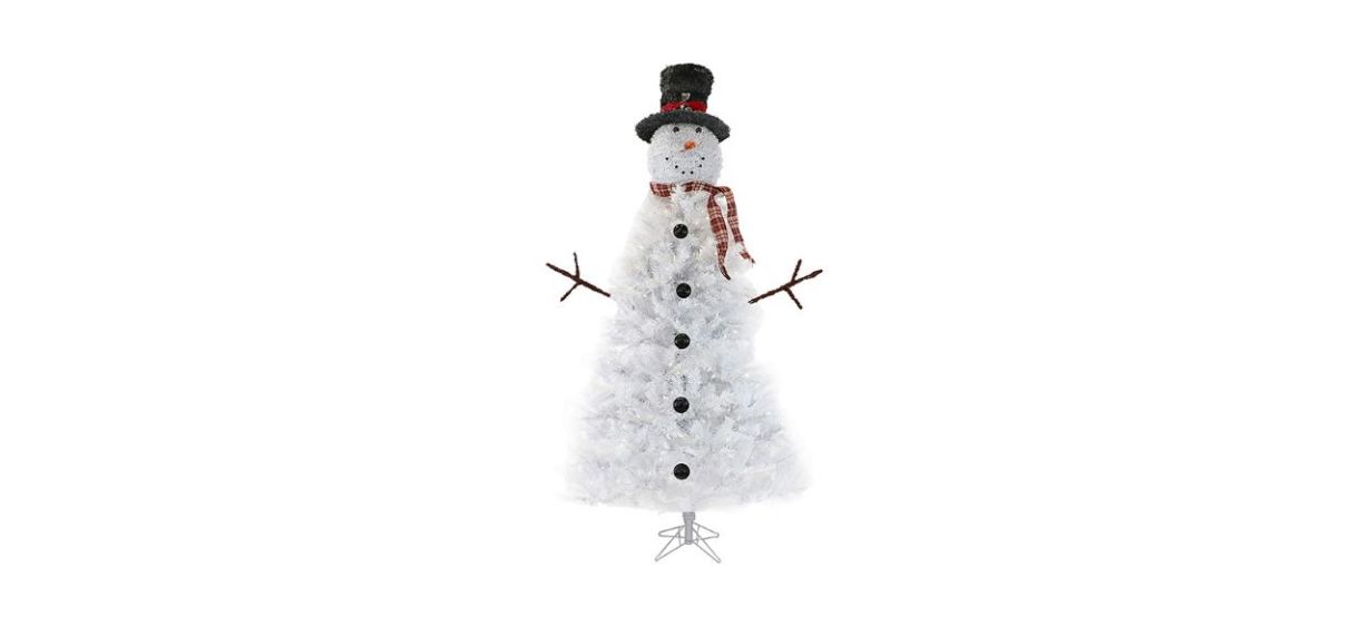 Best Fraser Hill Farm White Snowman Christmas Tree