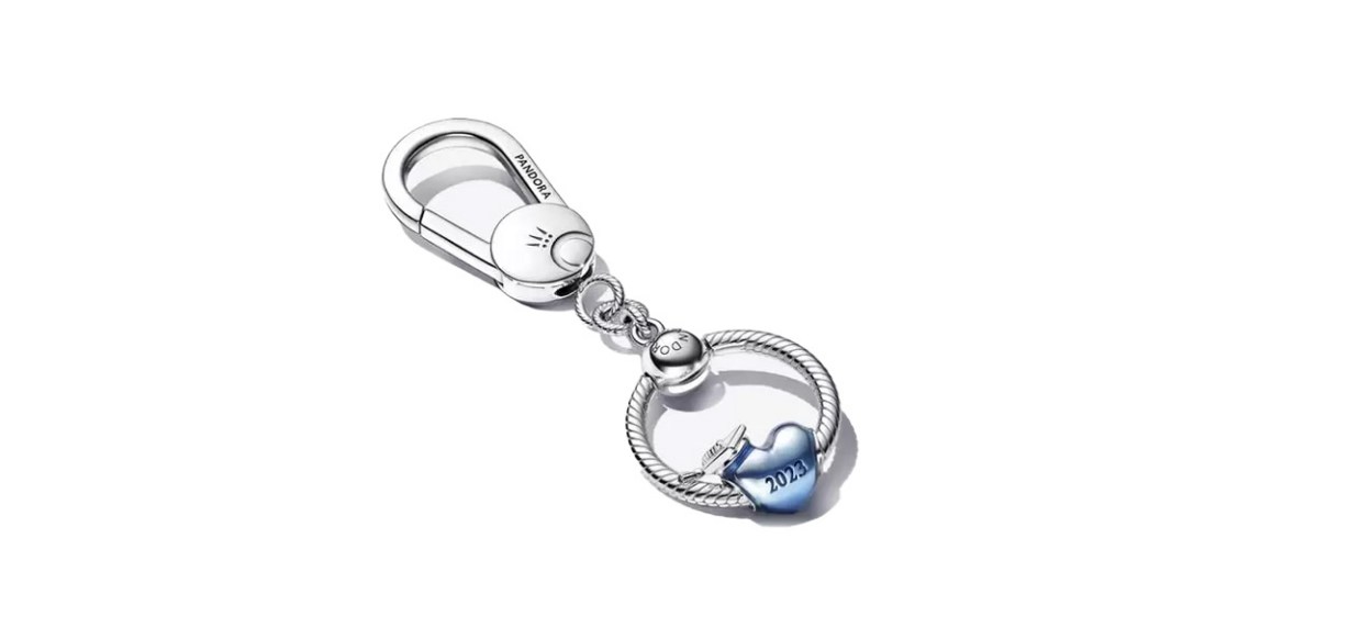 Pandora Blue 2023 Graduation Heart and Bag Charm Holder Set Pandora Blue 2023 Graduation Heart and Bag Charm Holder Set