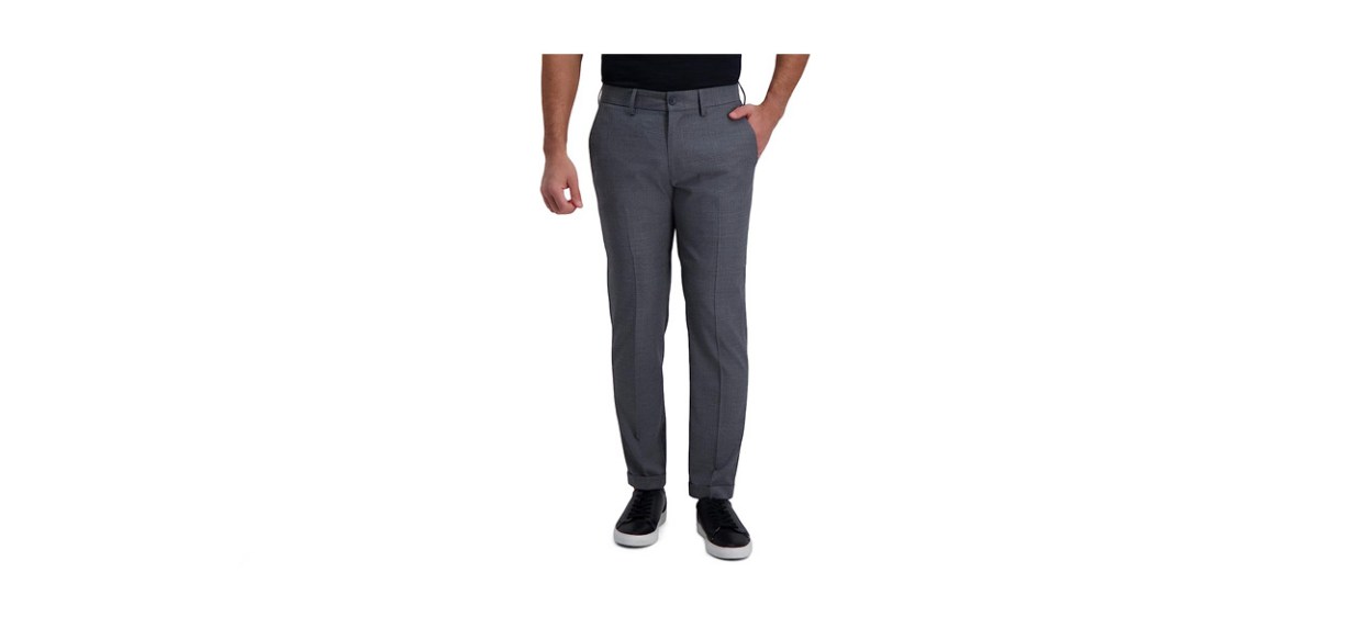 best Kenneth Cole Reaction Men’s Slim-Fit Shadow Check Dress Pants