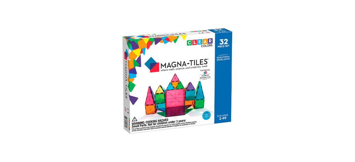 Best Magna-Tiles 32-Piece Clear Colors Set