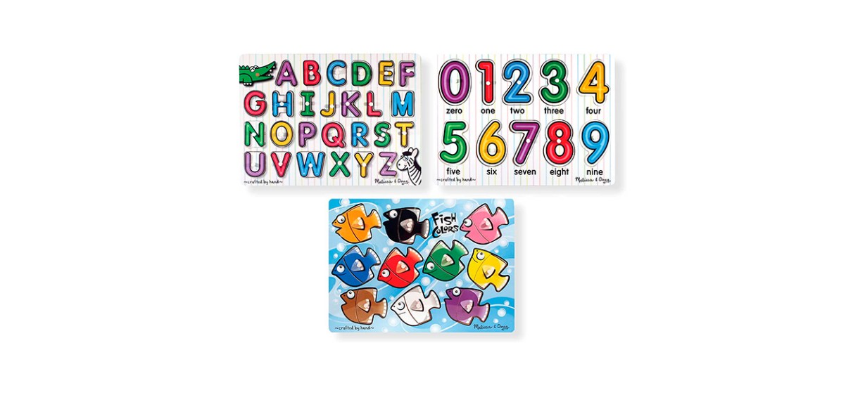 Best Melissa &amp; Doug Classic Wooden Peg Puzzles
