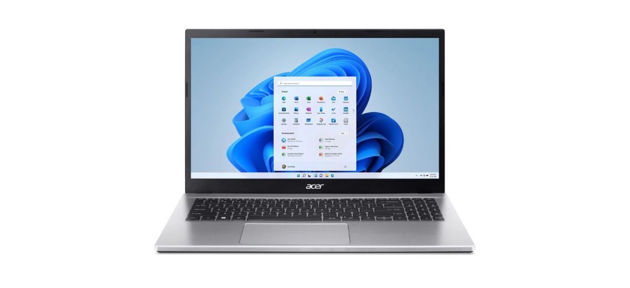 Acer Aspire 3 laptop on white background