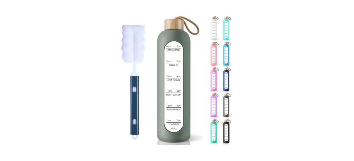 Probttl 32 Oz Borosilicate Glass Water Bottle