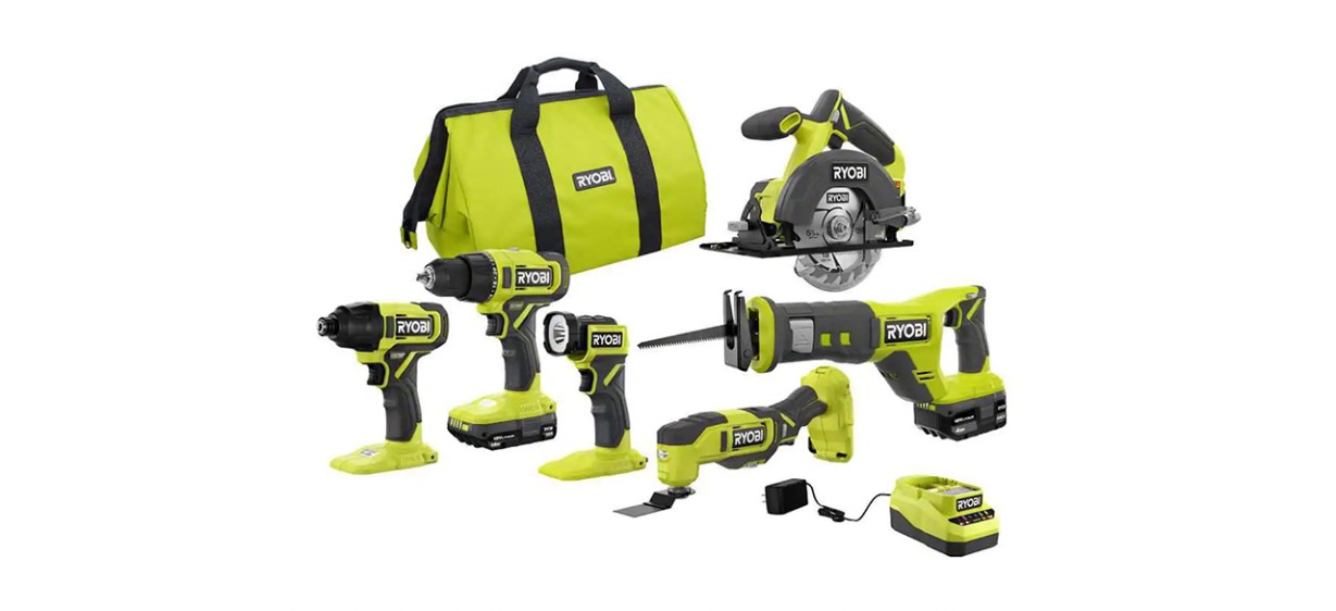 Best Ryobi OnePlus 18V Cordless 6-Tool Combo Kit