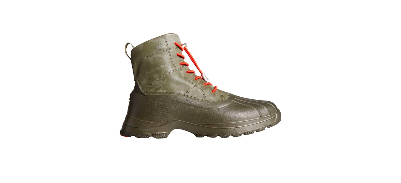 light colored duck boots