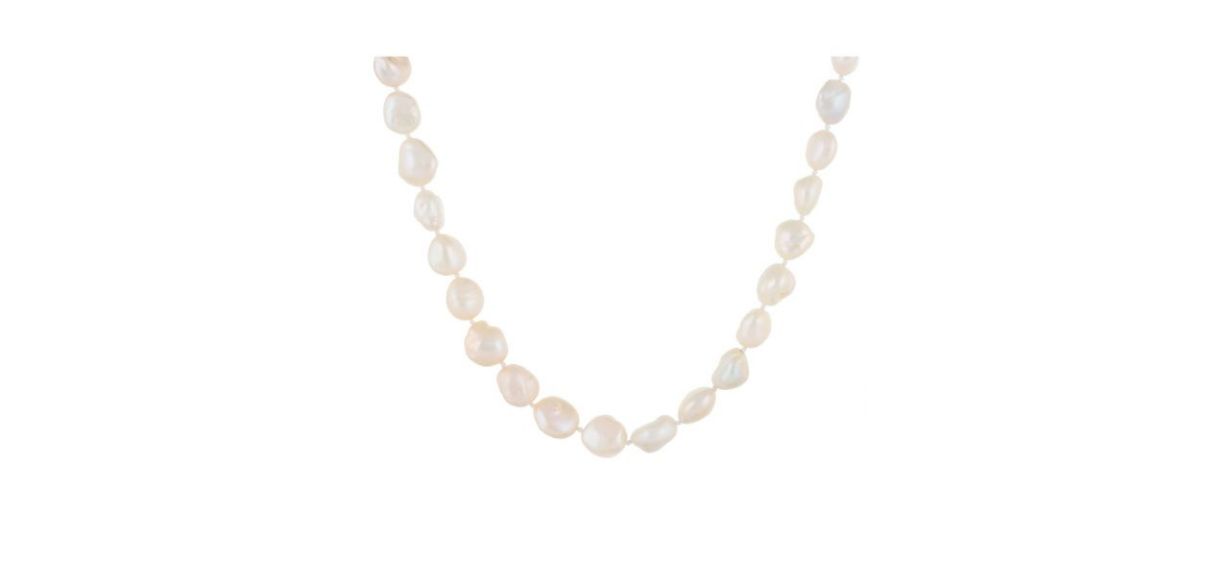 Best Sterling Silver Baroque Freshwater Cultured Pearl Necklace 