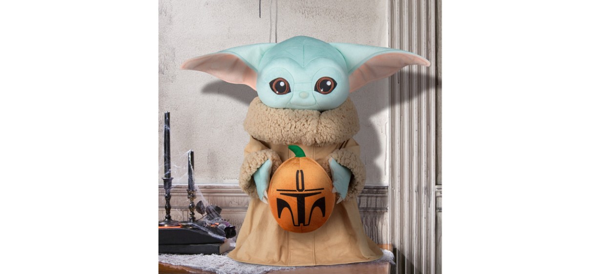 Image of Gemmy Halloween Greeter The Child With Pumpkin