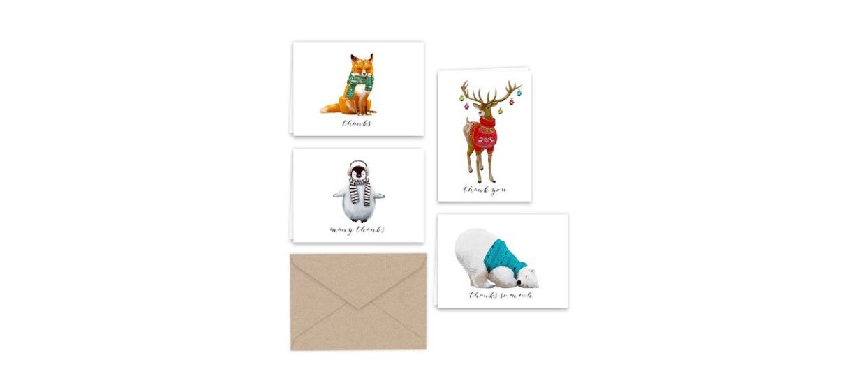 Winter Thank You Cards