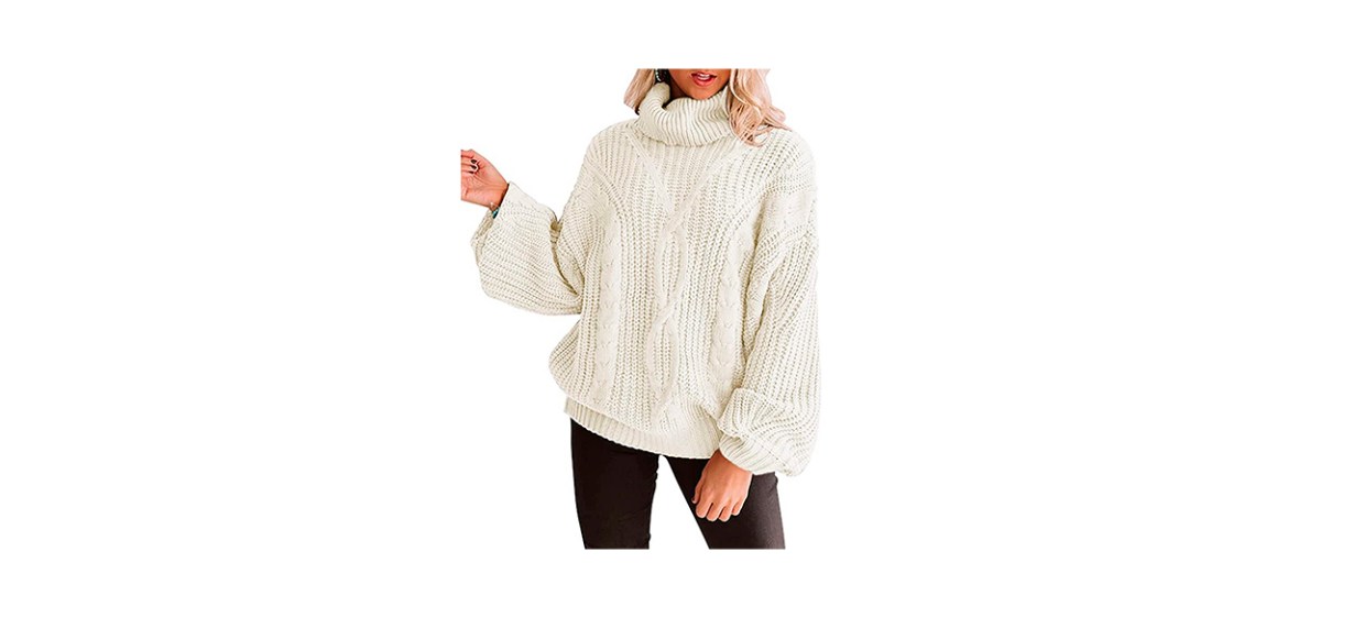 Best Zesica Womens Long Sleeve Oversized Turtleneck Sweater