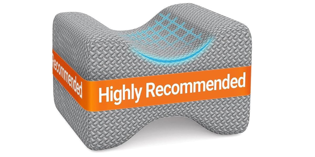 BlissTrends Memory Foam Knee &amp; Leg Pillow for Side Sleepers