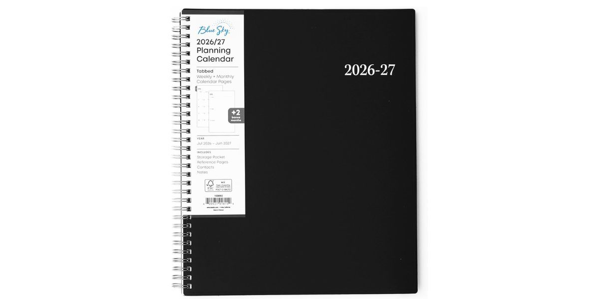  Blue Sky 2026-2027 Weekly &amp; Monthly Academic Planner