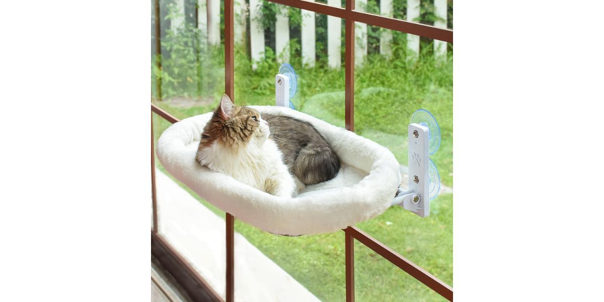  AMOSIJOY Cordless Cat Window Perch