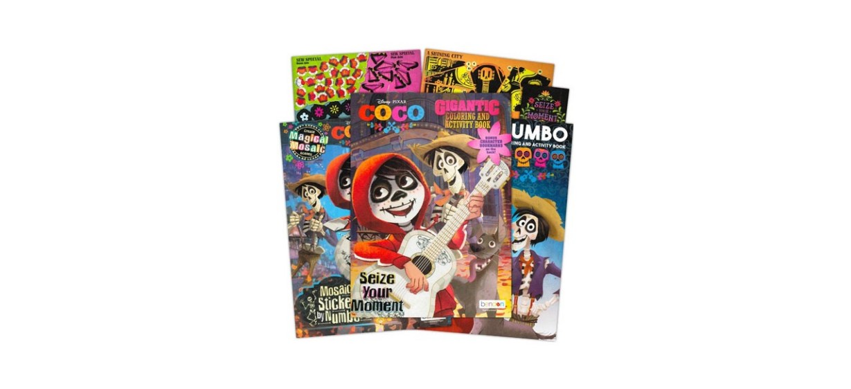 Coco coloring and activity sticker book set