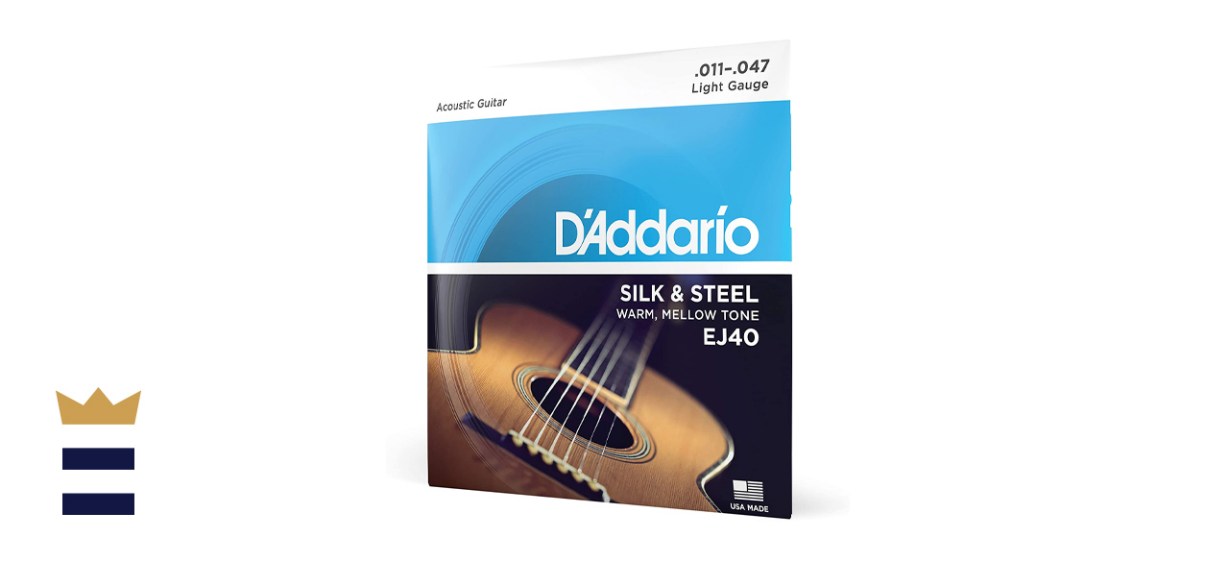 D'Addario EJ40 Silk &amp; Steel Folk Guitar Strings