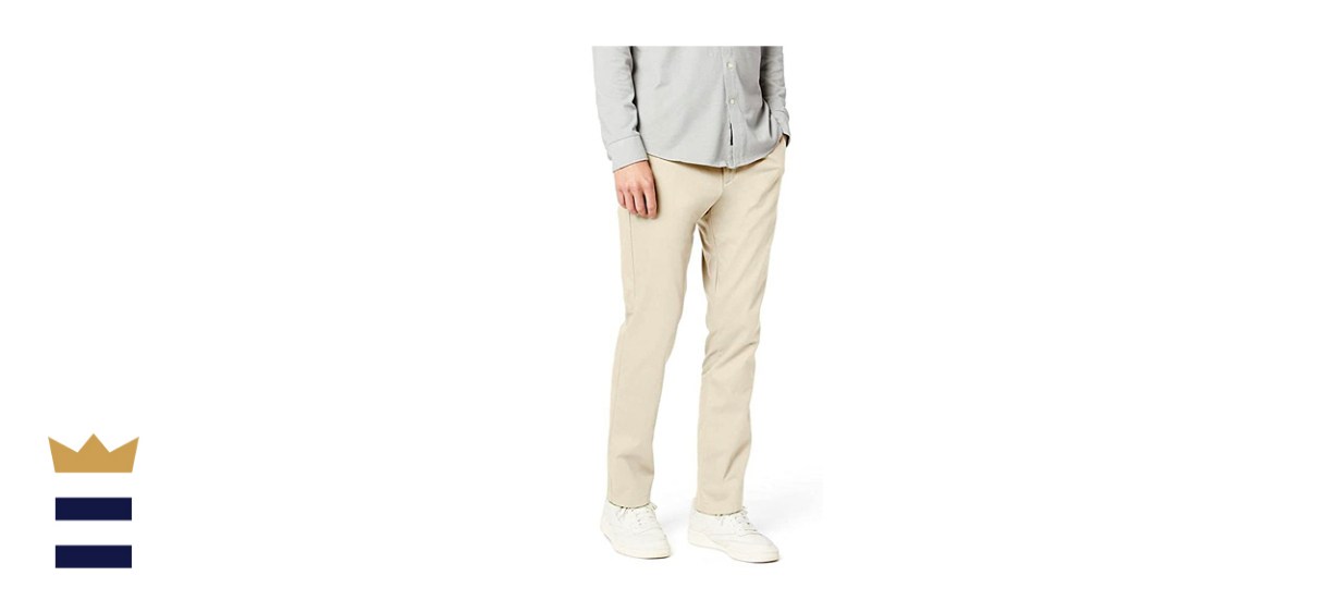 Dockers Men's Signature Lux Cotton Slim Fit Stretch Khaki Pants