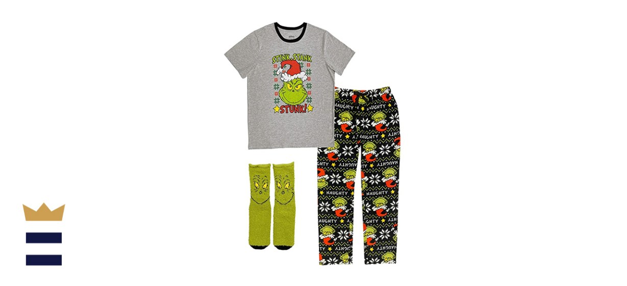 Dr. Seuss The Grinch Stink, Stank, Stunk! 3-Piece Pajama Set