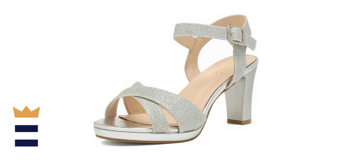 DREAM PAIRS Open-Toe Strappy Chunky Heels