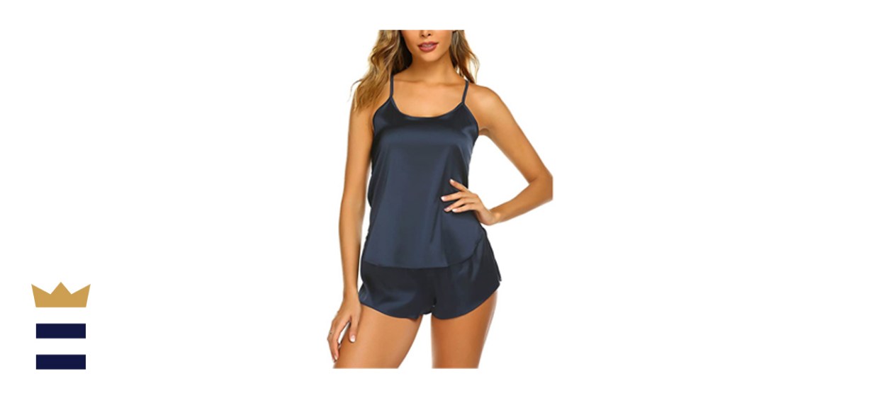 Ekouaer Satin Sleepwear Set 