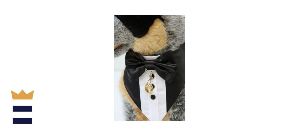 Black Ring Bearer Tuxedo Bandana
