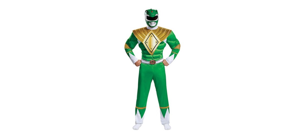 Green Ranger costume with muscles