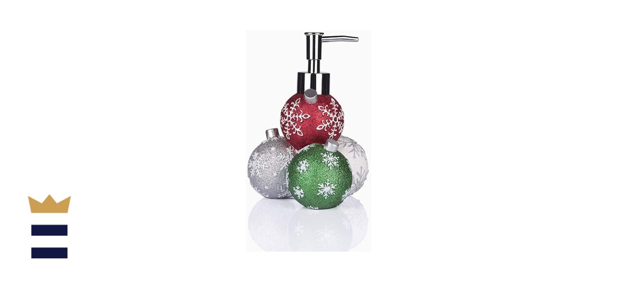 GreenDisplay Multicolor Christmas Ball Soap/Lotion Dispenser