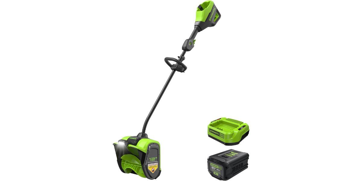 Greenworks 80V 12" Brushless Cordless Snow Shovel 