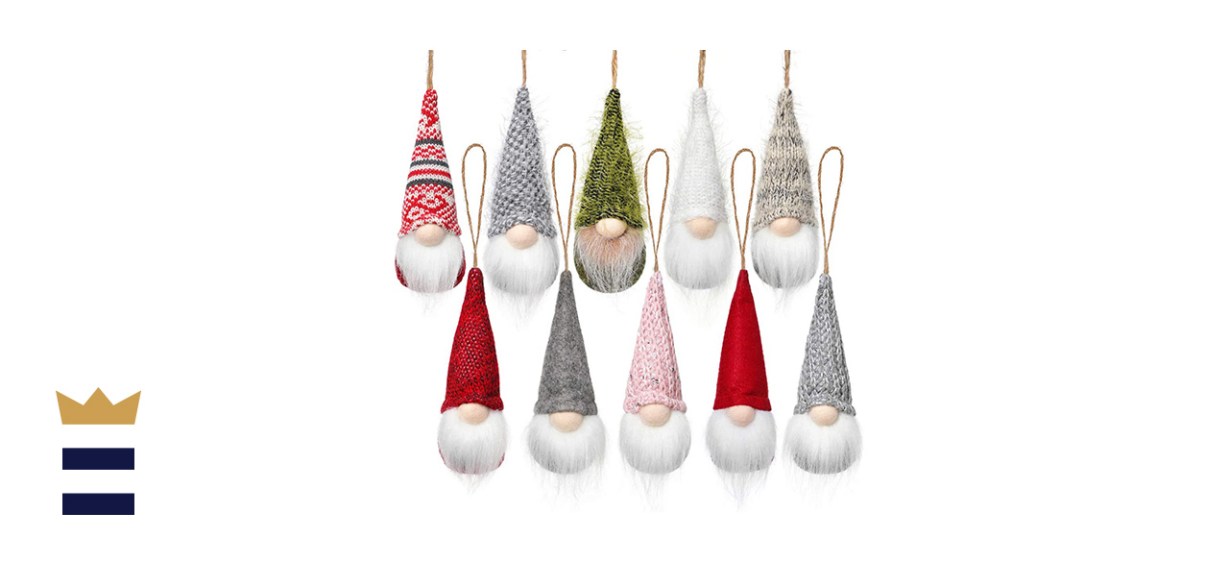 Handmade Swedish Hanging Gnomes Ornament Set 